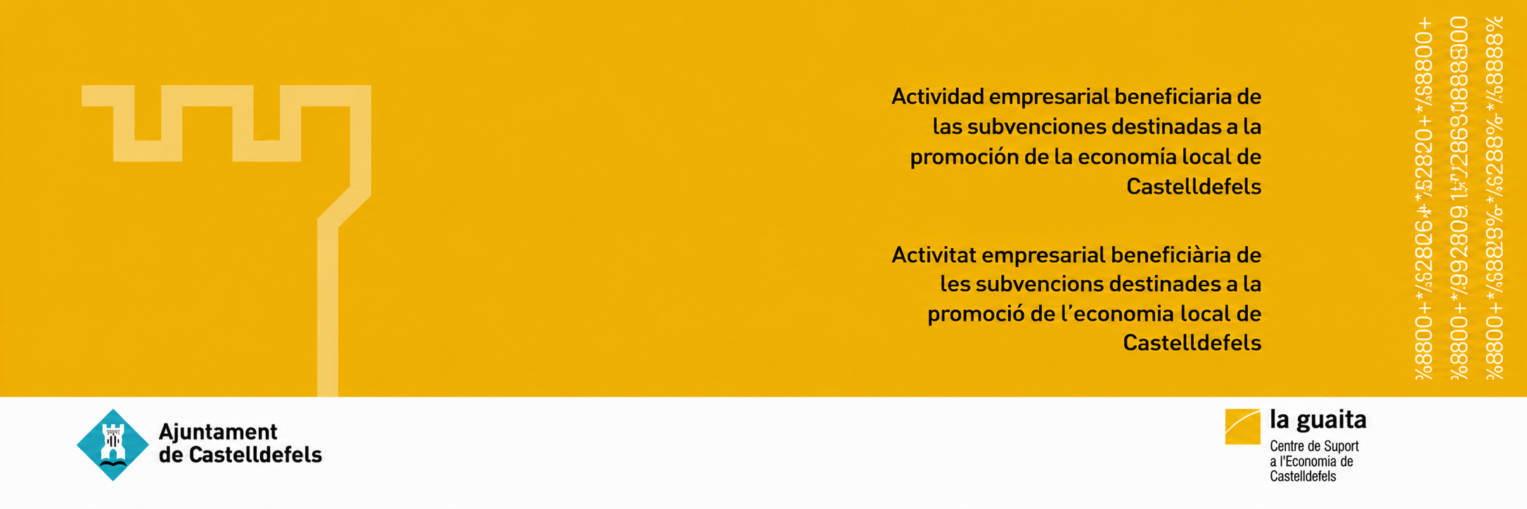 Actividad empresarial beneficiaria de las subvenciones destinadas a la promoción de la economía local de Castelldefels